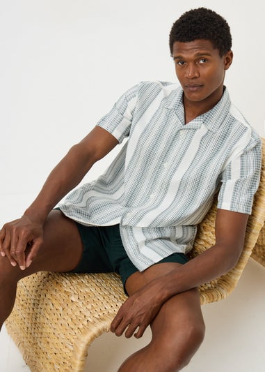 Green Honeycomb Texture Shirt