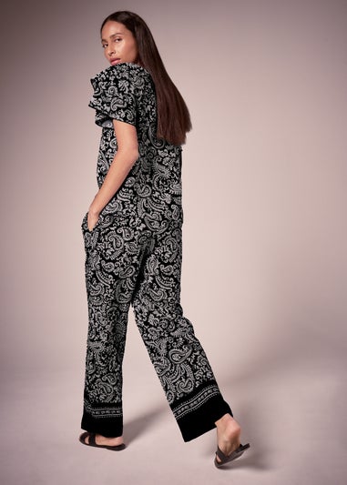 Et Vous Black Paisley Co Ord Trousers