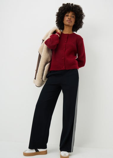 Red Button Cardigan