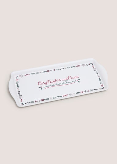 Multi Christmas Mistletoe Farm Mid Sized Tray