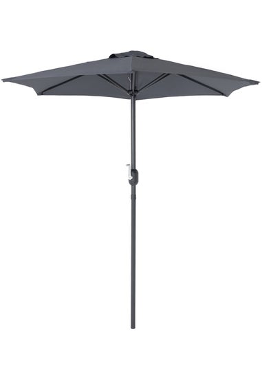 Charles Bentley Garden Patio Market Umbrella Parasol Crank Function Grey