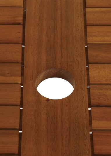 Charles Bentley FSC Wooden Furniture Oval Table (H74cm x W150cm x D85cm)