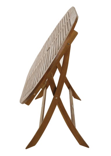 Charles Bentley FSC Wooden Furniture Oval Table (H74cm x W150cm x D85cm)