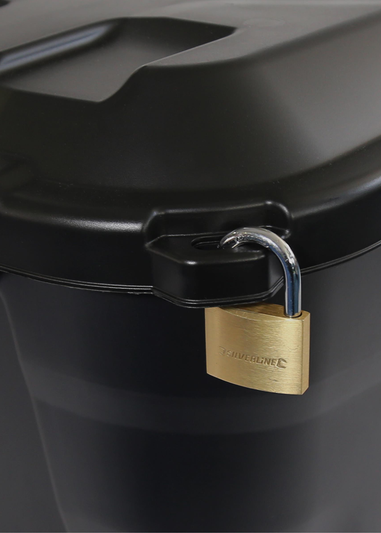 Charles Bentley Heavy Duty Trunk on Wheels Black