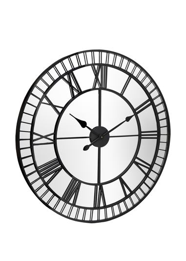 Charles Bentley Buttermere Indoor Outdoor Mirrored Skeleton Wall Clock