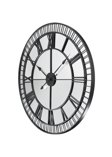 Charles Bentley Buttermere Indoor Outdoor Mirrored Skeleton Wall Clock