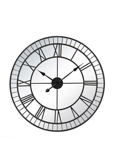 Charles Bentley Buttermere Indoor Outdoor Mirrored Skeleton Wall Clock