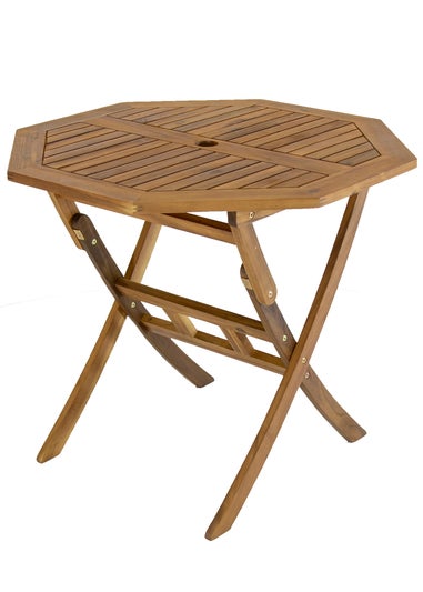 Charles Bentley FSC Hardwood Octagonal Dining Table (H74cm x W90cm x D90cm)