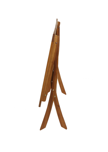 Charles Bentley FSC Acacia Hardwood Rectangular Folding Table (H74cm x W120cm x D70cm)