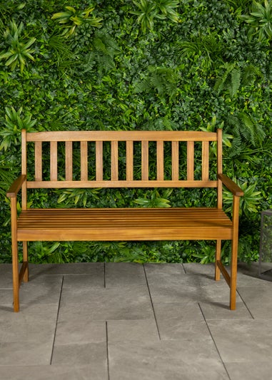 Charles Bentley FSC Acacia Wooden Bench (H90cm x W120cm x D61cm)