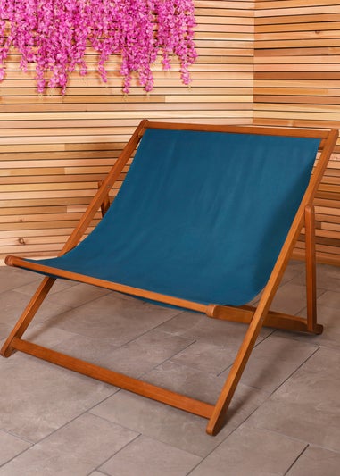 Charles Bentley FSC Eucalyptus Wooden Double Deck Chair