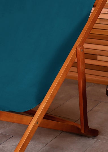 Charles Bentley FSC Eucalyptus Wooden Double Deck Chair