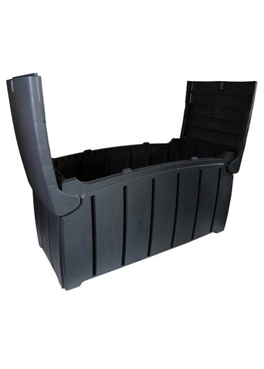 Charles Bentley Ward Plastic 322L Storage Box Black (H60cm x W115cm x D55cm)