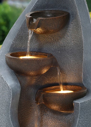 Charles Bentley Tiber Cascading Water Feature (H67cm x W27.5cm x D27cm)