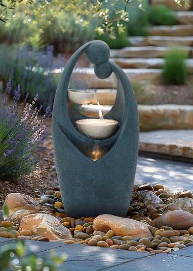 Charles Bentley Tay Cascading Water Feature (H62cm x W30cm x D24cm)