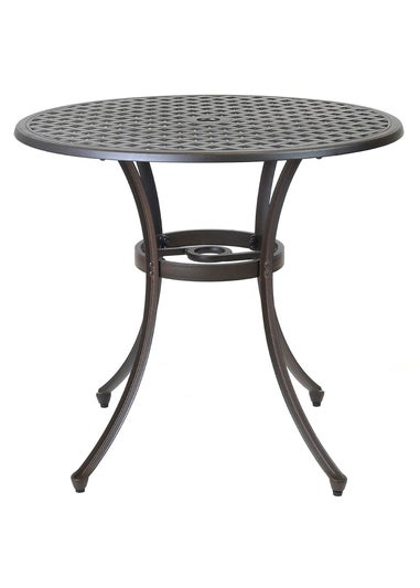 Charles Bentley Metal Cast Aluminium Garden Furniture Patio Set With Cushions (5 Piece)