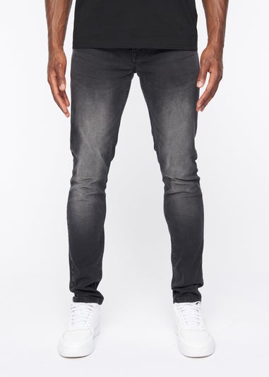 Crosshatch Black Wash Barbeck Slim Fit Denim