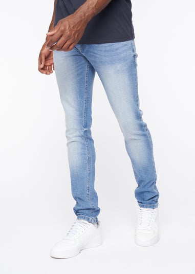 Crosshatch Light Wash Barbeck Slim Fit Denim