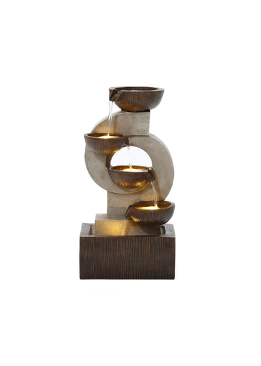 Charles Bentley Nile Cascading Water Feature (H59.5cm x W31cm x D25cm)