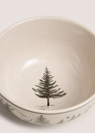 Cream Mono Stag Cereal Bowl