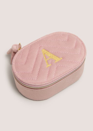 Pink Alphabet Travel Jewellery Box