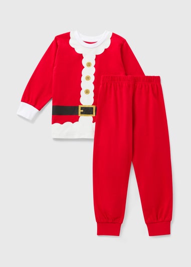 Boys Red Santa Christmas Pyjamas (1-7yrs)