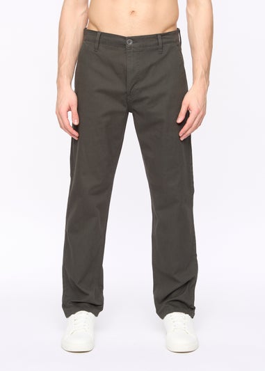 Crosshatch Anthracite Chalford Baggy Chinos
