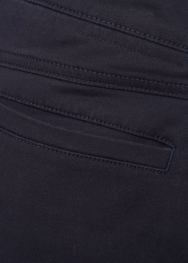 Crosshatch Navy Chalford Baggy Chinos
