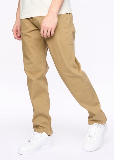 Crosshatch Biscuit Chalford Baggy Chinos
