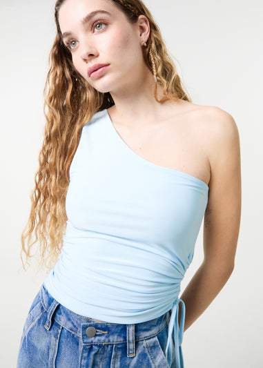 Pink Vanilla Blue Asymmetric Top