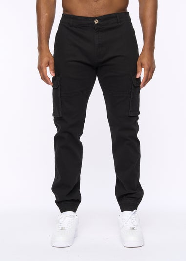 Crosshatch Black Frentons Cargo Pants