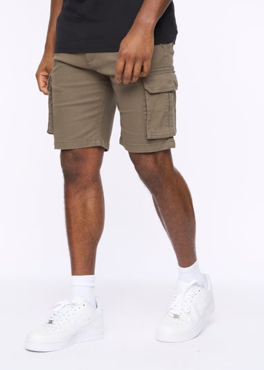 Crosshatch Khaki Frentons Cargo Shorts