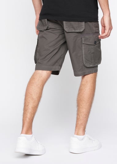 Crosshatch Charcoal Kyron Cargo Shorts