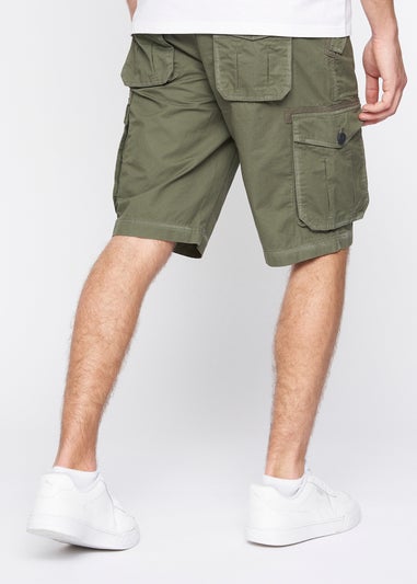 Crosshatch Olive Kyron Cargo Shorts
