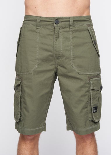 Crosshatch Olive Kyron Cargo Shorts