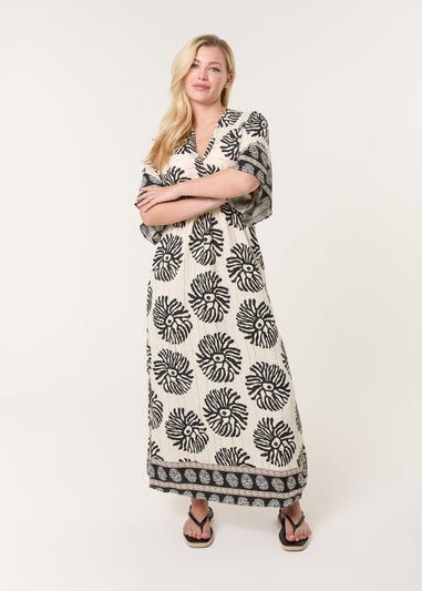 Blue Vanilla Black Elasticated V-Neck Dress
