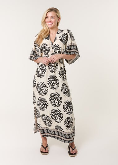 Blue Vanilla Black Elasticated V-Neck Dress