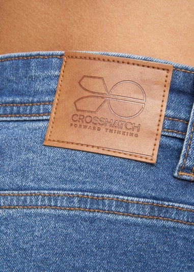 Crosshatch Stone Wash Malcolm Slim Fit Jeans