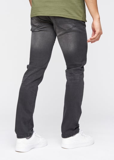 Crosshatch Dark Charcoal Malcolm Slim Fit Jeans