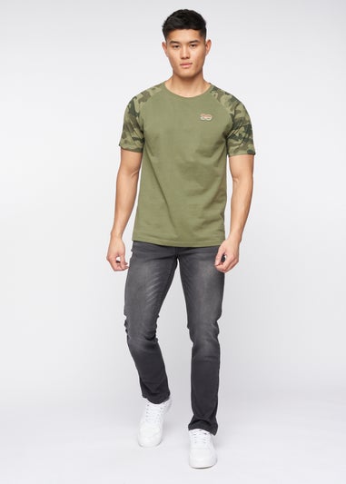 Crosshatch Dark Charcoal Malcolm Slim Fit Jeans