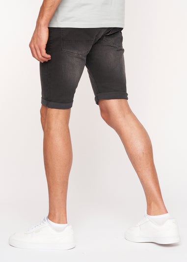 Crosshatch Black Reestier Denim Shorts