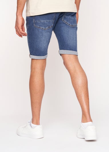 Crosshatch Mid Wash Reestier Denim Shorts