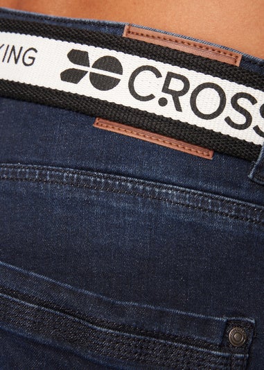 Crosshatch Dark Wash Reestier Denim Shorts