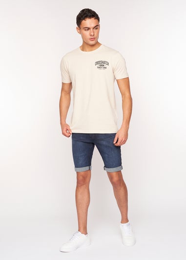 Crosshatch Dark Wash Reestier Denim Shorts