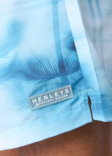 Henleys Denim Blue Hennicane Swim Shorts