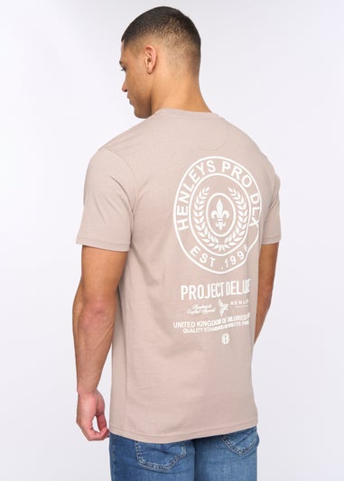 Henleys Taupe Henstamp T-Shirt