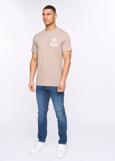 Henleys Taupe Henstamp T-Shirt