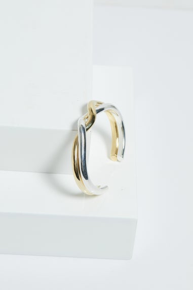 Jon Richard Two Tone Twisted Cuff