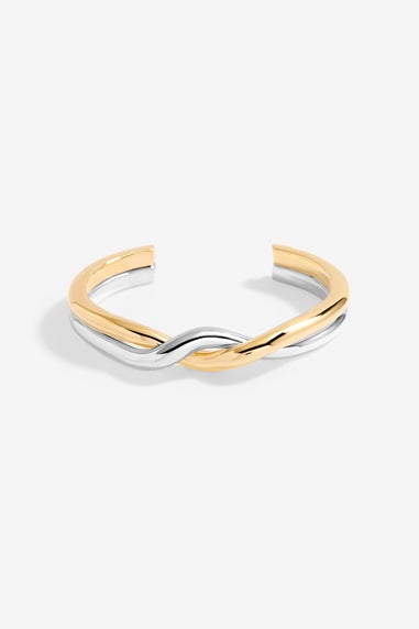 Jon Richard Two Tone Twisted Cuff