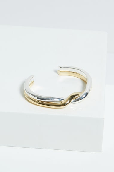 Jon Richard Two Tone Twisted Cuff